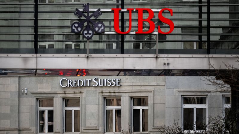 UBS will cut 3,000 jobs in Switzerland as it absorbs Credit Suisse